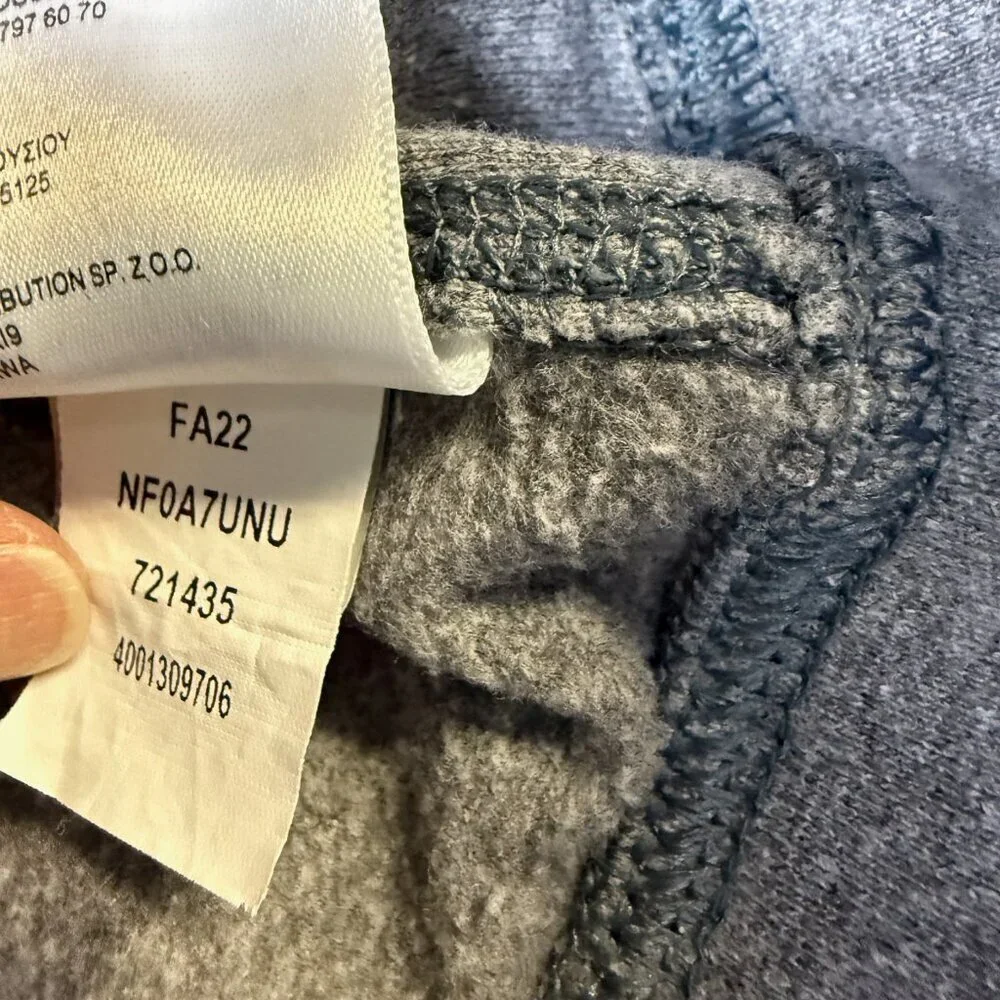 The North Face Heritage Patch Hoodie Men’s Large‎ Gray Kangaroo Pocket EUC
